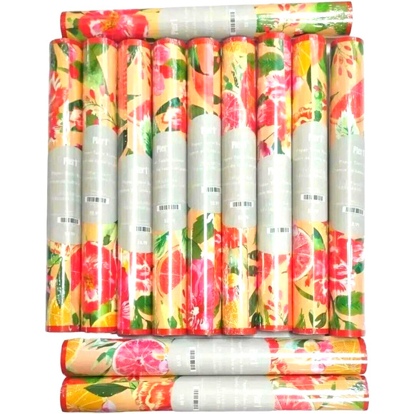 Pier 1 Wildflower Paper Table Runner Or Shelf Liner Craft Accent Lot Of 12 New - Picture 2 of 7